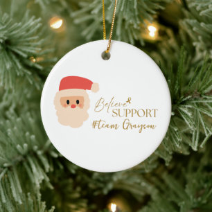 Adorno De Cerámica cáncer. Navidades Personalizado #nombre de equipo
