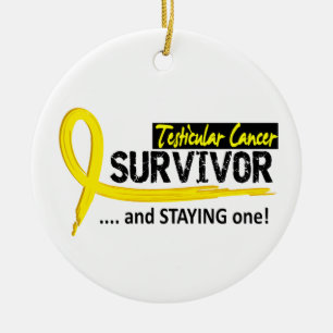 Adorno De Cerámica Cáncer testicular del superviviente 8