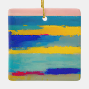 Adorno De Cerámica "Canción de cuna de limonada" Arte abstracto