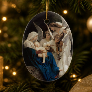 Adorno De Cerámica Canción de María y Jesús de los Ángeles 