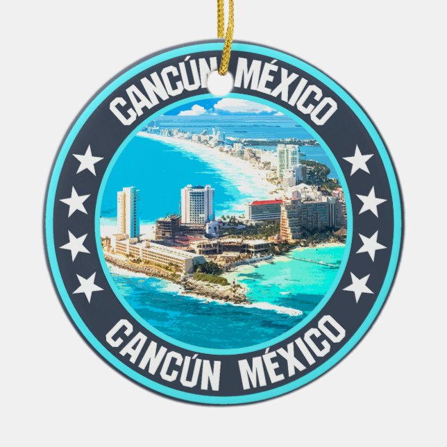 Adorno De Cerámica Cancún (Frente)