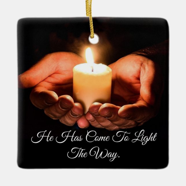 Adorno De Cerámica Candle Of Hope Ornament (Anverso)