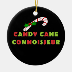 Adorno De Cerámica Candy Cane Connoisseur Keepsake Ornament