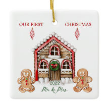 Candy Cane House Gingerbread Navidades