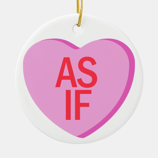 Adorno De Cerámica Candy Heart - COMO SI (Frente)