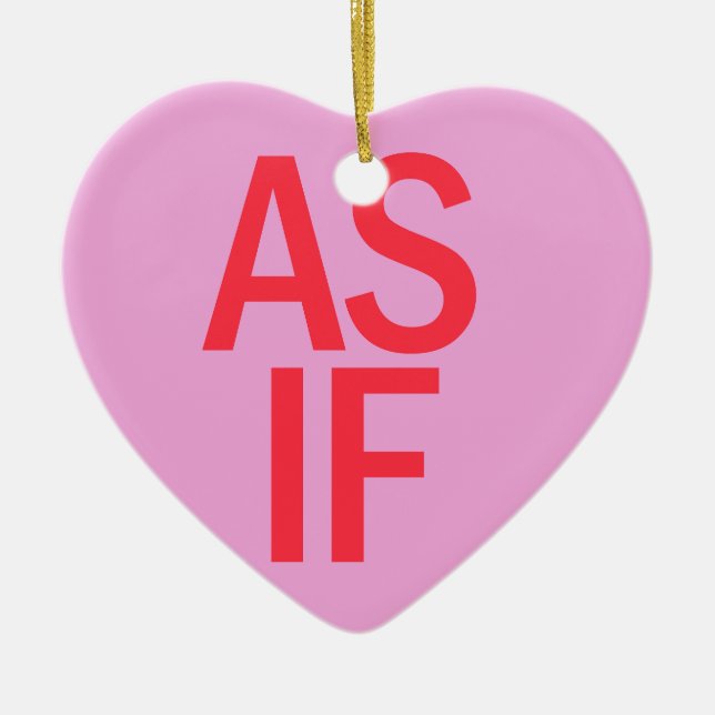 Adorno De Cerámica Candy Heart - COMO SI (Frente)