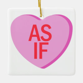 Adorno De Cerámica Candy Heart - COMO SI