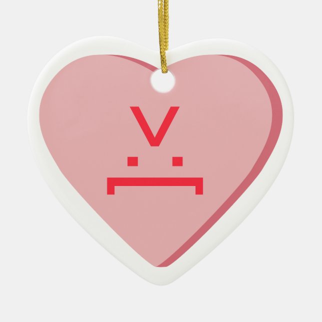 Adorno De Cerámica Candy Heart - Devil Face (Frente)