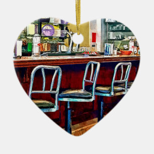 Adorno De Cerámica Candy Store con Fuente De Soda