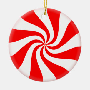 Adorno De Cerámica Candy Swirl