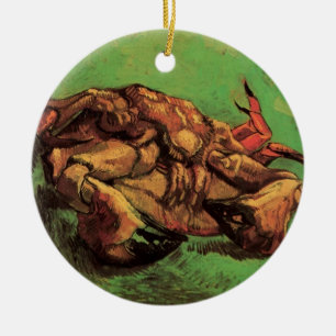 Adorno De Cerámica Cangrejo sobre su espalda por Vincent van Gogh
