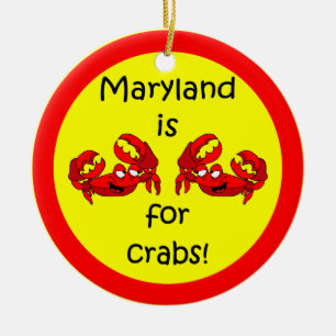 Adorno De Cerámica Cangrejos de Maryland