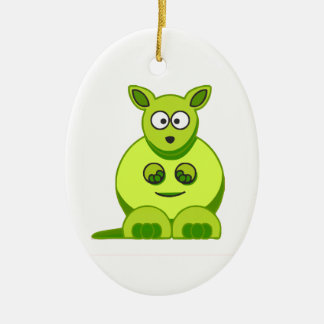Adorno De Cerámica Canguro del kiwi