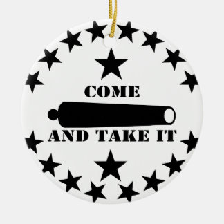 Adorno De Cerámica Cannon Come And Take It 2a Enmienda