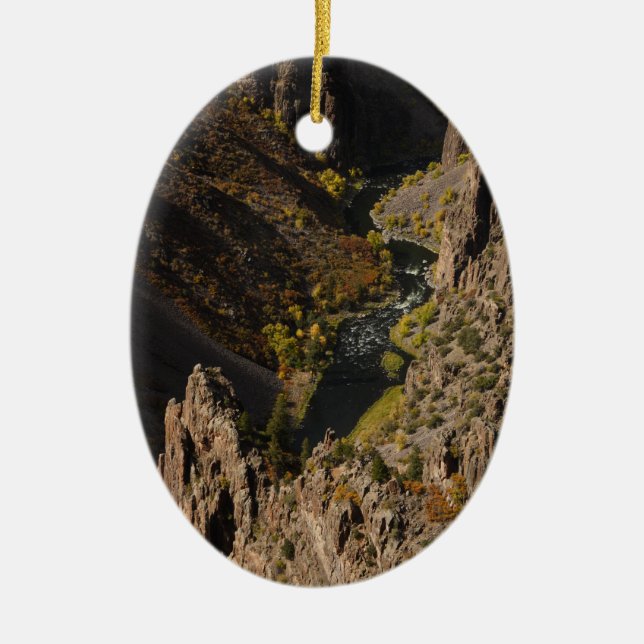 Adorno De Cerámica Cañón negro del cañón (Frente)
