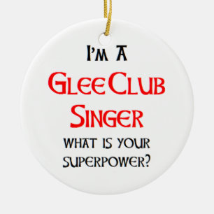 Adorno De Cerámica cantante de glee club