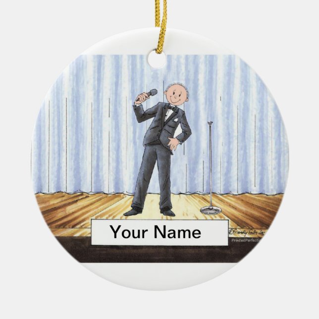 Adorno De Cerámica Cantante - varón (Frente)