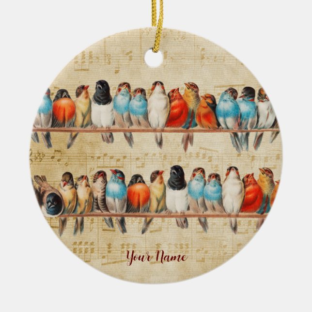 Adorno De Cerámica Cantar y cantar (Frente)