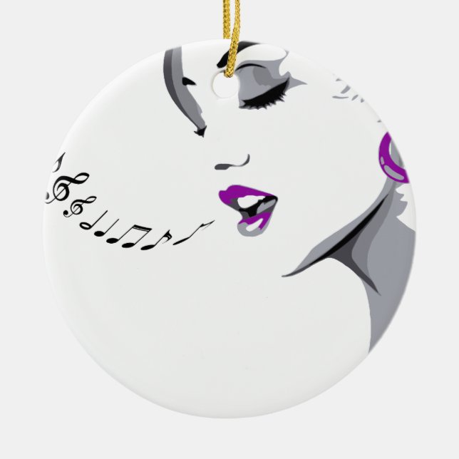 Adorno De Cerámica Canto chica (Frente)