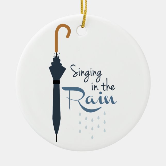 Adorno De Cerámica Canto en la lluvia (Frente)