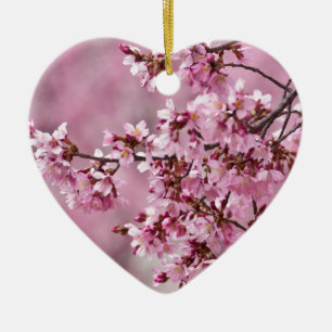 Adorno De Cerámica Capas pastel de rosa de flor de cerezo Sakura