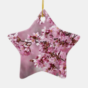 Adorno De Cerámica Capas pastel de rosa de flor de cerezo Sakura