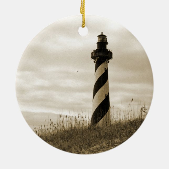 Adorno De Cerámica Cape Hatteras Lighthouse (Atrás)