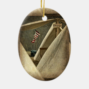 Adorno De Cerámica Capellán del ejército