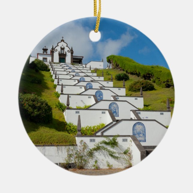 Adorno De Cerámica Capilla en las islas de Azores (Frente)
