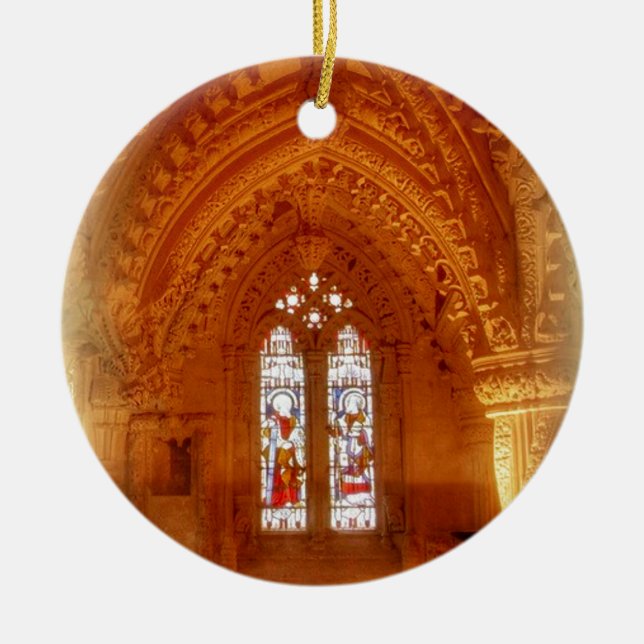 Adorno De Cerámica Capilla interior de Rosslyn (Frente)