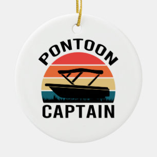 Adorno De Cerámica Capitán de pontón Vintage divertido Amantes