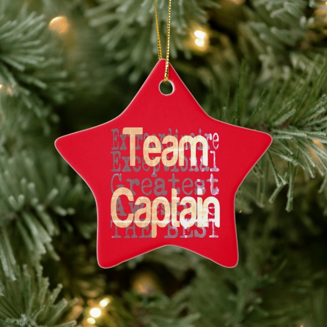 Adorno De Cerámica Capitán del equipo Extraordinaire (Árbol)