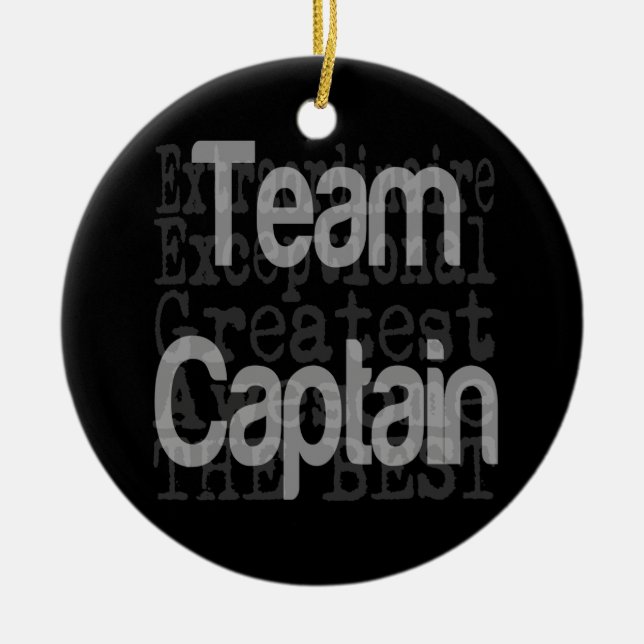 Adorno De Cerámica Capitán del equipo Extraordinaire (Frente)