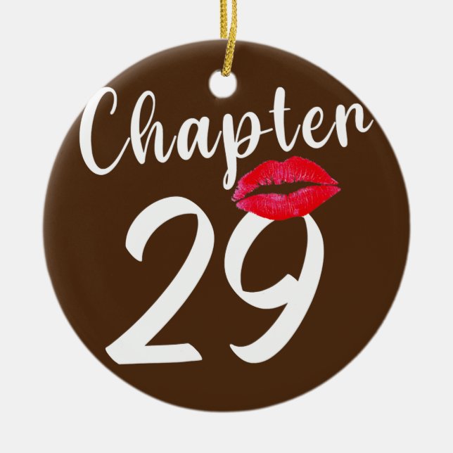 Adorno De Cerámica Capítulo 29 cumpleaños feliz de labios (Frente)