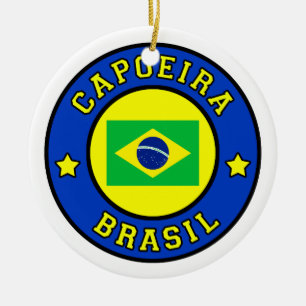 Adorno De Cerámica Capoeira Brasil