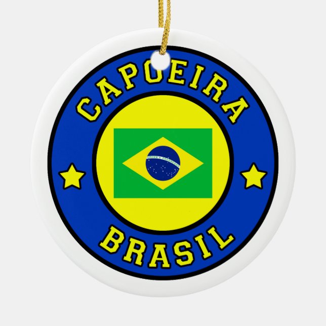 Adorno De Cerámica Capoeira Brasil (Frente)