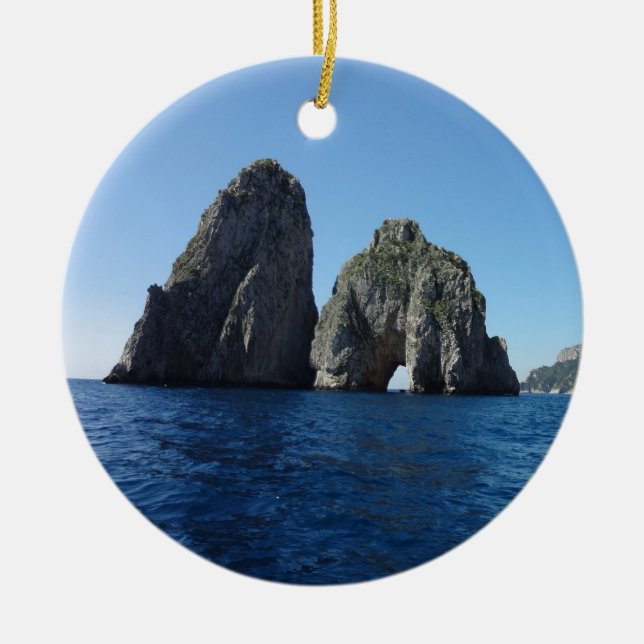Adorno De Cerámica Capri Faraglion oscila Italia (Frente)