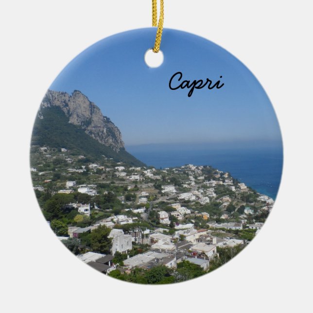 Adorno De Cerámica Capri (Italia) (Frente)