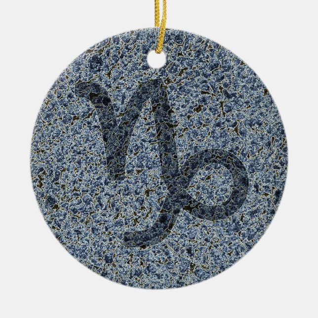 Adorno De Cerámica Capricornio (Frente)