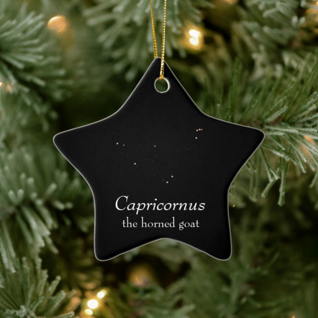 Adorno De Cerámica Capricornus Constellation (Árbol)