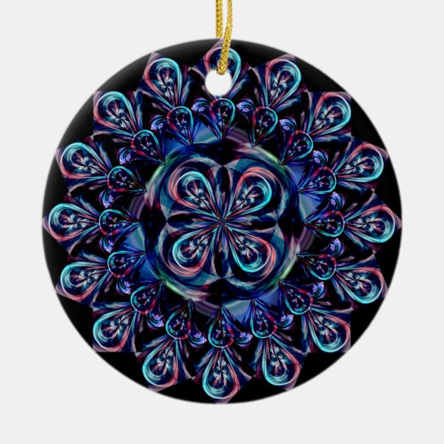 Adorno De Cerámica Capucha azul (Frente)