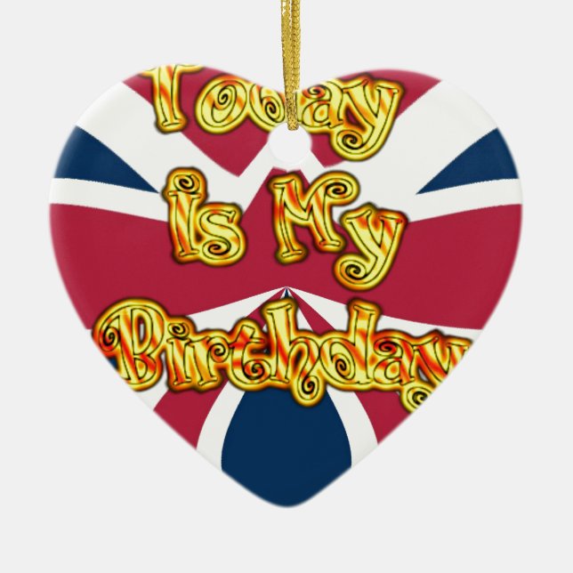 Adorno De Cerámica Cara arriba-Hakuna Matata Hoy es mi cumpleaños.jpg (Frente)