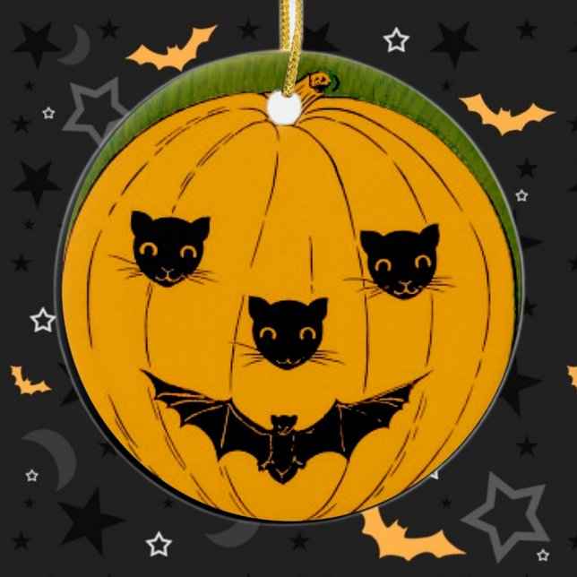 Adorno De Cerámica Cara de calabaza (Subido por el creador)