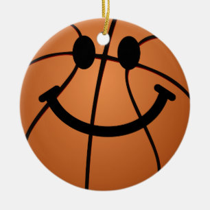 Adorno De Cerámica Cara del baloncesto