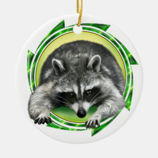 Adorno De Cerámica Cara del mapache