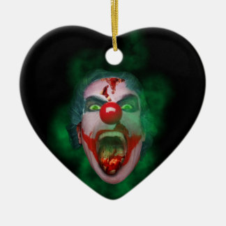 Adorno De Cerámica Cara malvada del payaso del comodín