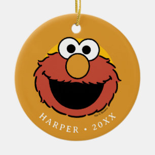 Adorno De Cerámica Cara sonriente de Elmo