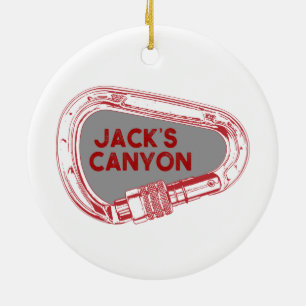 Adorno De Cerámica Carabiner de ascenso de cañón de Jack