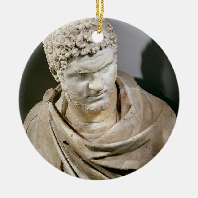 Adorno De Cerámica Caracalla, el mármol romano cuirassed el busto, (Frente)