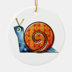 Adorno De Cerámica Caracol astuto